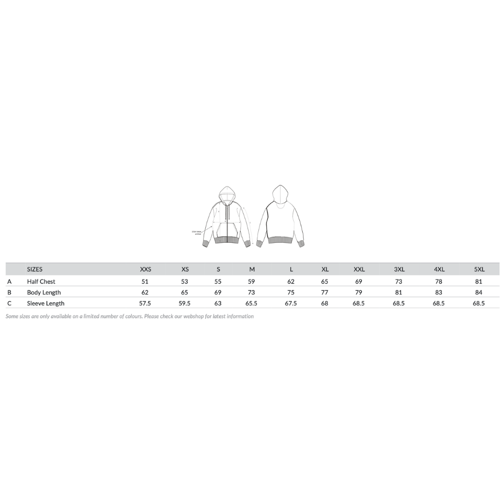 TEENS ZIP HOODIE - NATURAL RAW