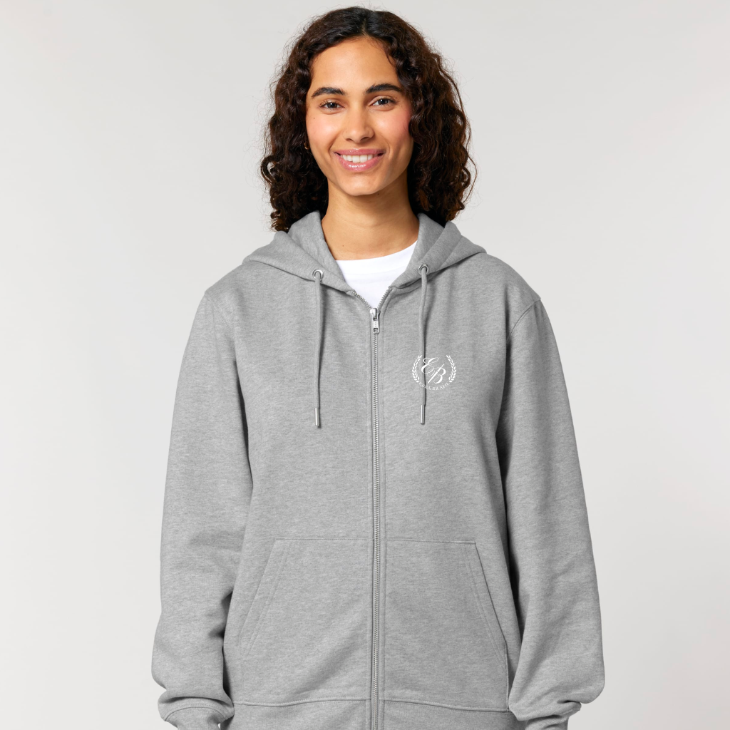 TEENS ZIP HOODIE - HEATHER GREY