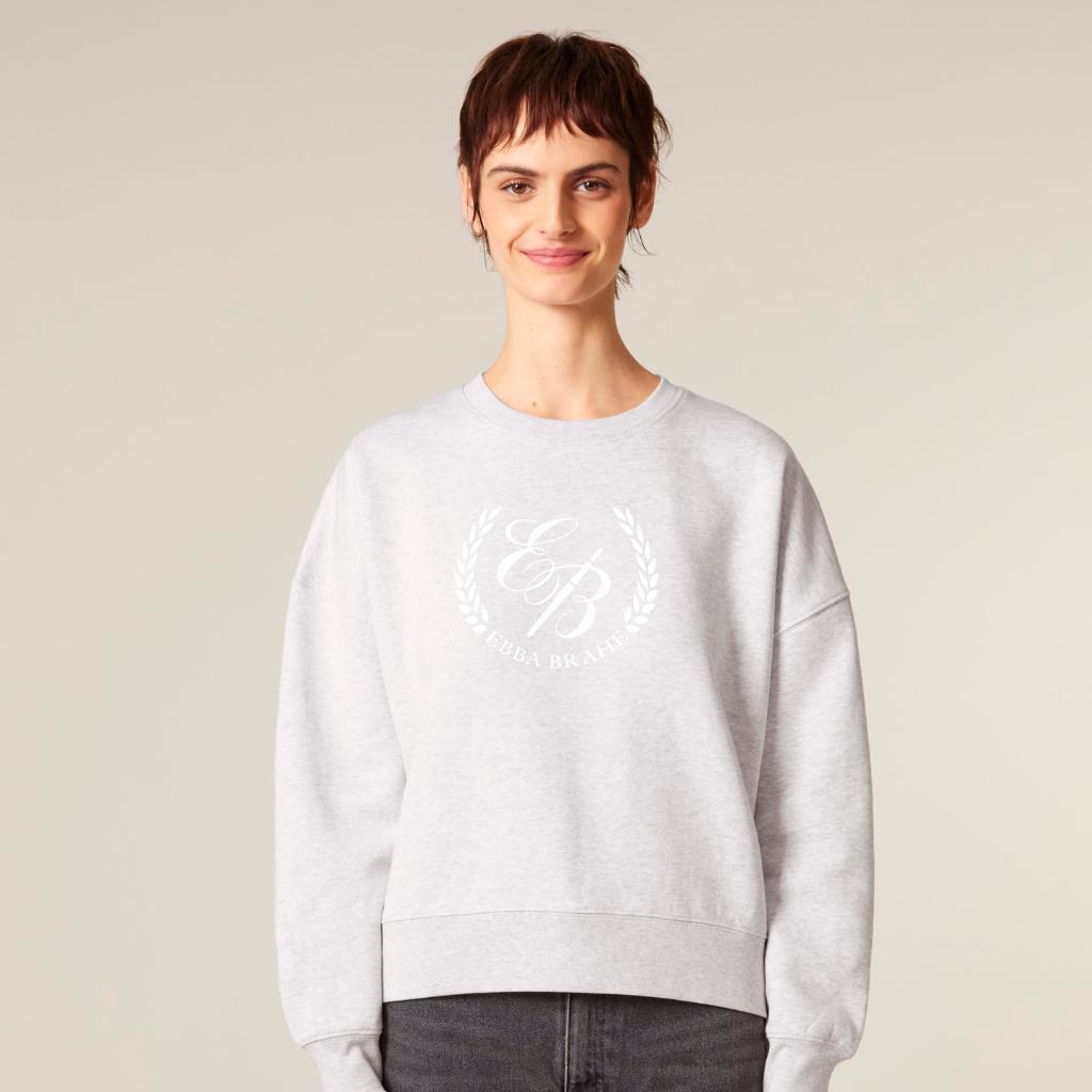 TEENS CROP SWEATSHIRT - HEATHER GREY