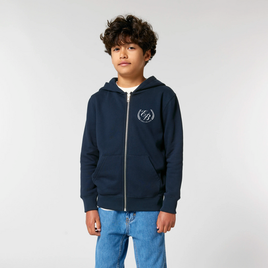 KIDS ZIP HOODIE - FRENCH NAVY