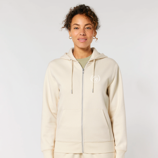 TEENS ZIP HOODIE - NATURAL RAW