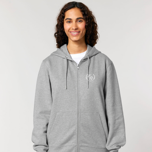 TEENS ZIP HOODIE - HEATHER GREY