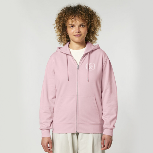 TEENS ZIP HOODIE - COTTON PINK