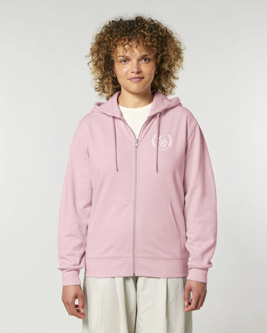 TEENS ZIP HOODIE - COTTON PINK