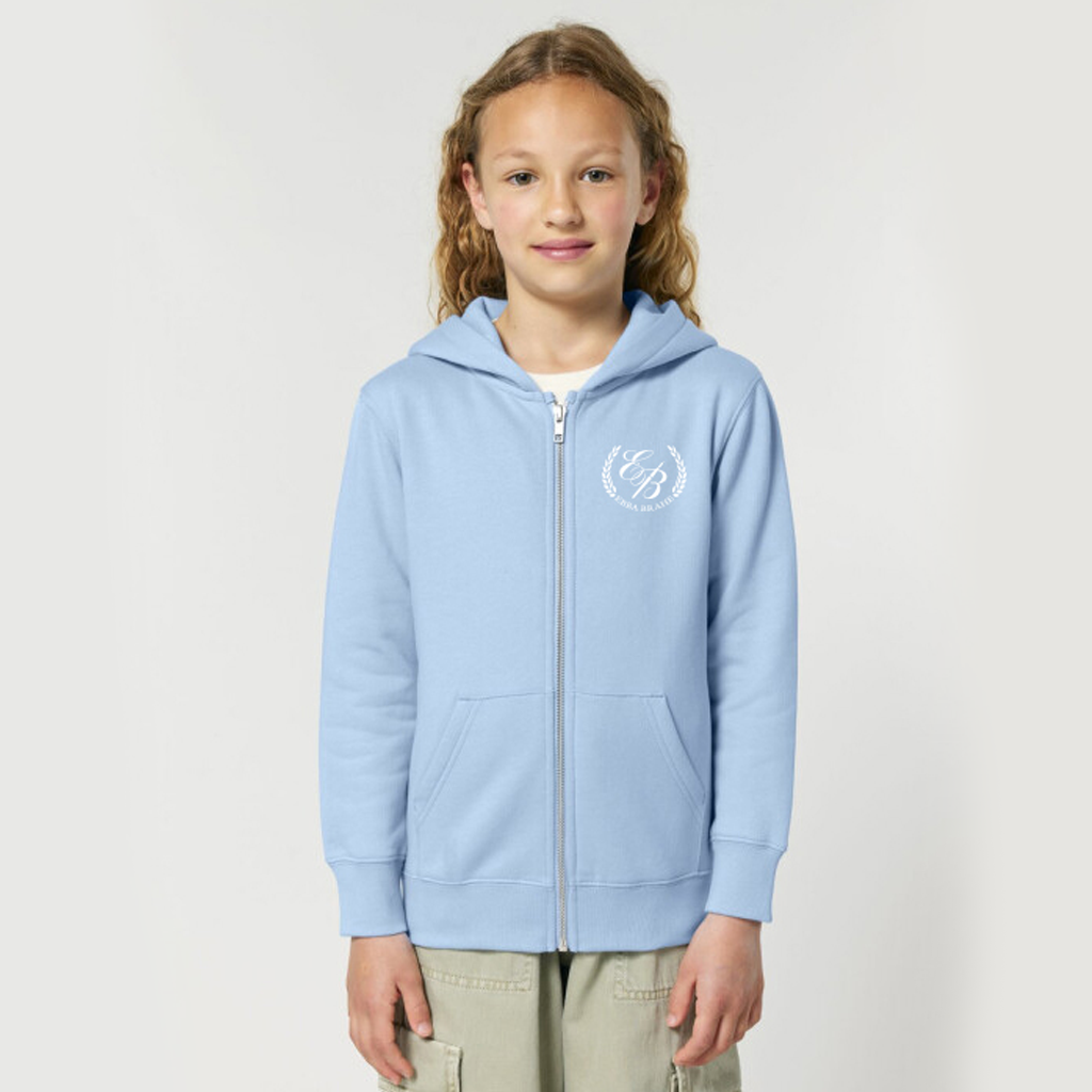 KIDS ZIP HOODIE - BLUE SOUL