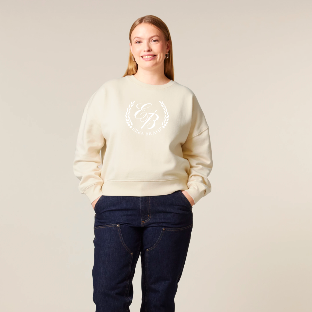 TEENS CROP SWEATSHIRT - NATURAL RAW