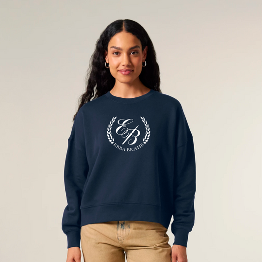 TEENS CROP SWEATSHIRT - NAVY