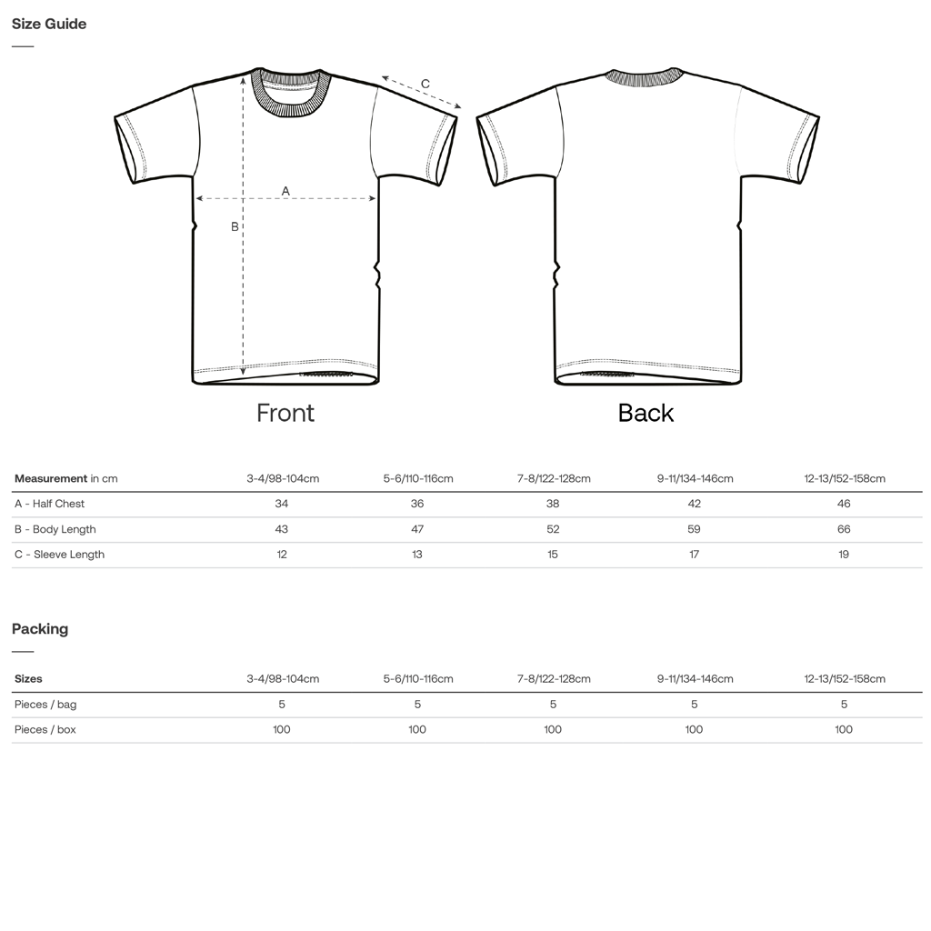 KIDS T-SHIRT - NATURAL RAW