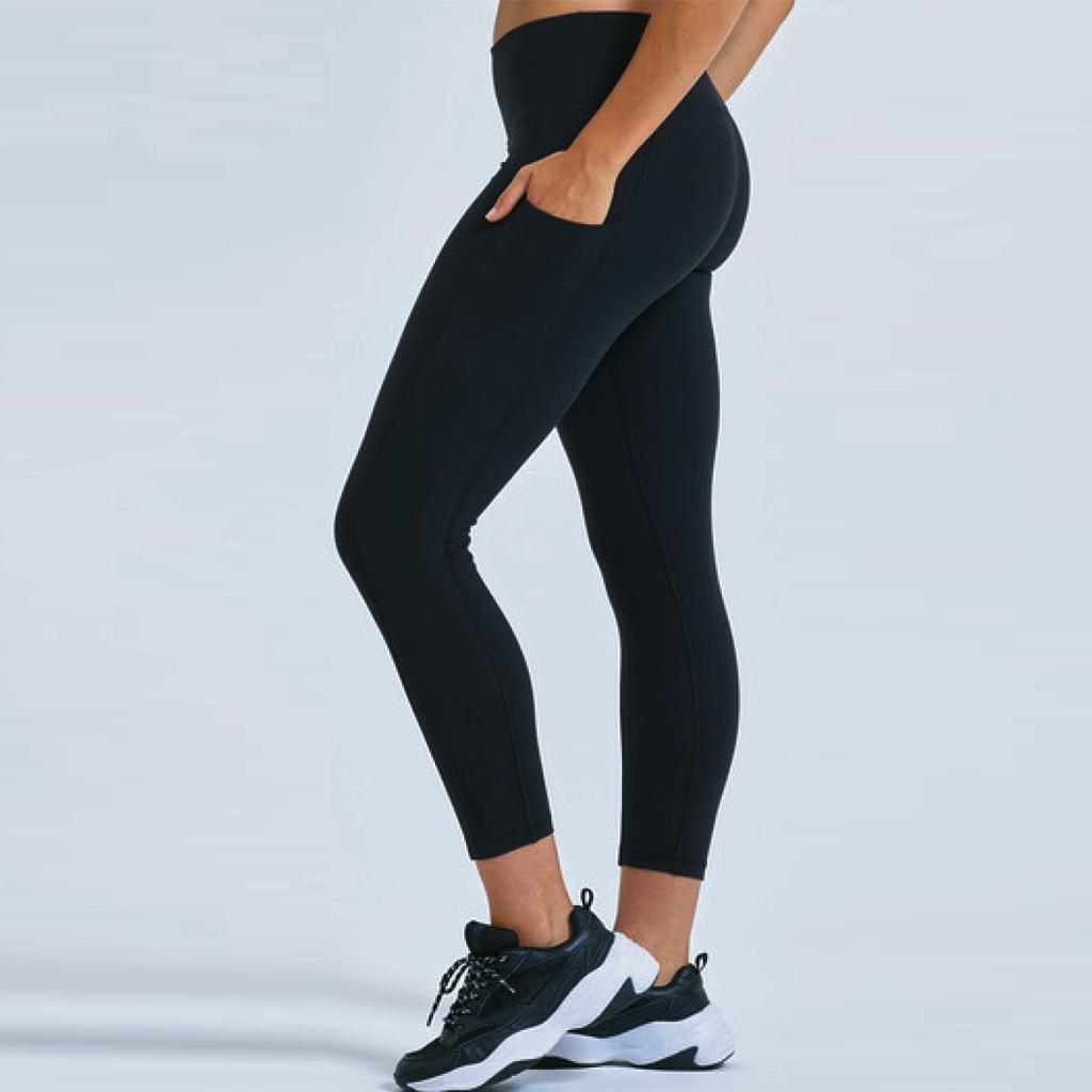 Teen Recycled Performance Leggings - Svart